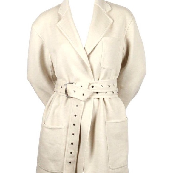 CÉLINE Phoebe Philo Cashmere Belted Coat Sz 36 - Picture 8 of 16